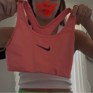 Nike Racerback Sports Bra with Black Swoosh